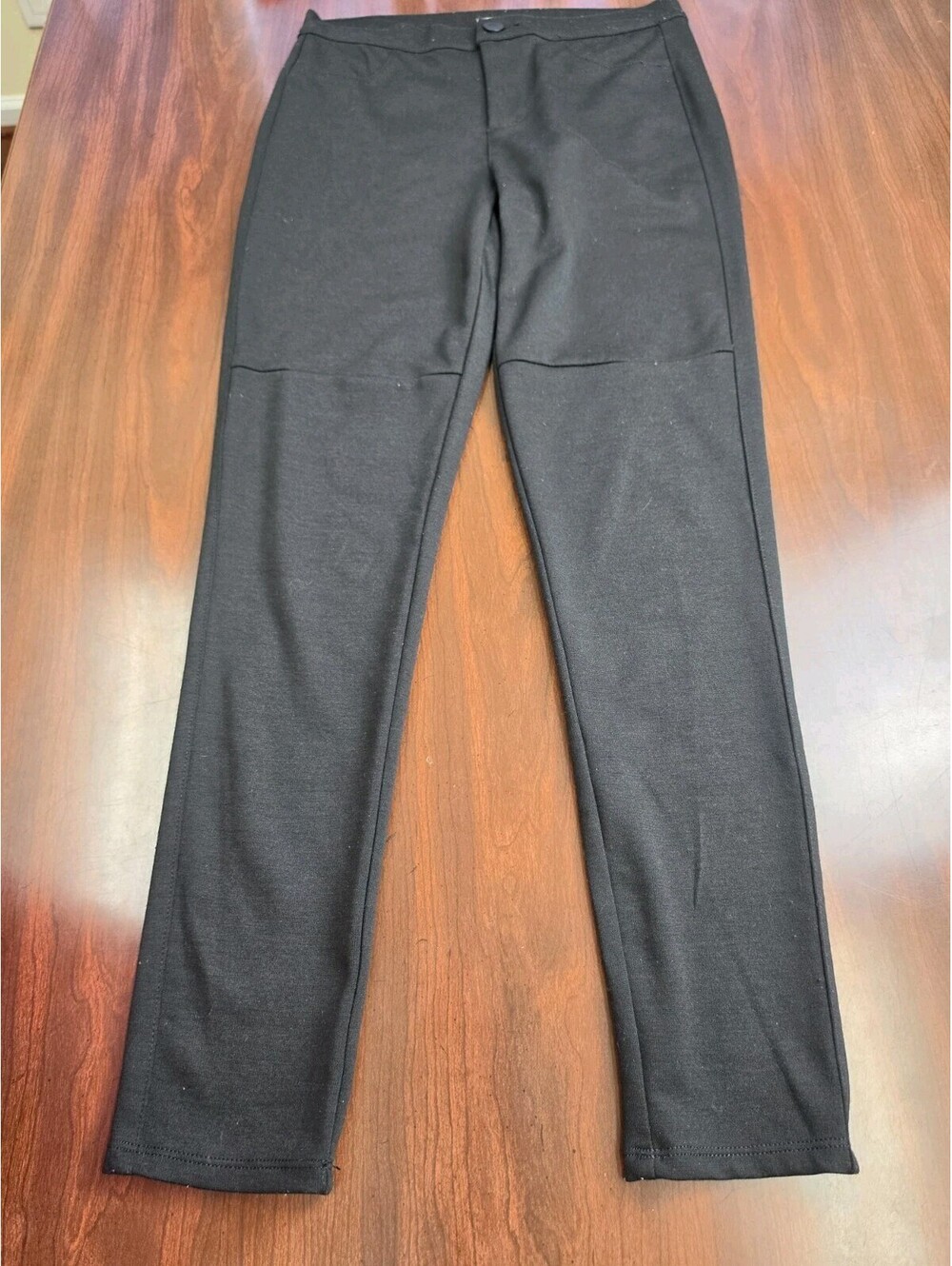Love Fire Black Knit Pants Casual Comfort Athflow Stretch Pull On Trousers SZ 7